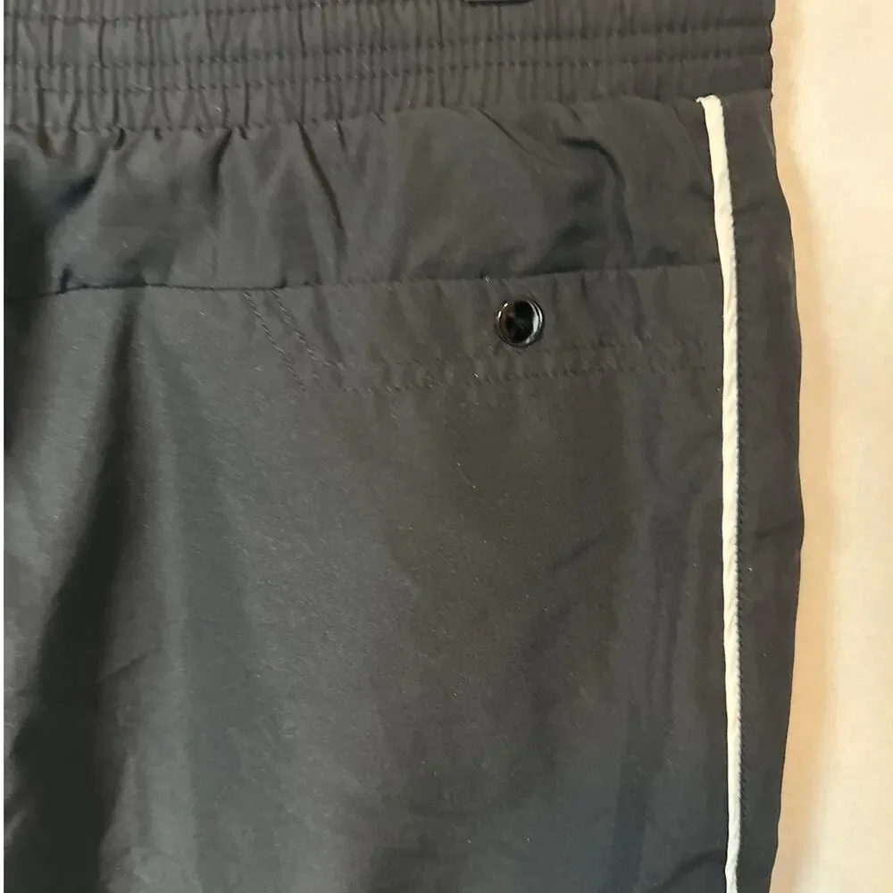 Nike Y2K Track Pants Boys L / Men's M Baggy Black Mesh Lined Athletic Dept